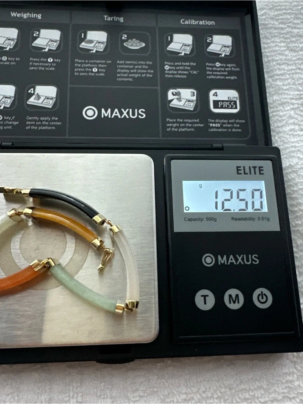 Multicolor Stone Link Bracelet - Gold Accents 14k